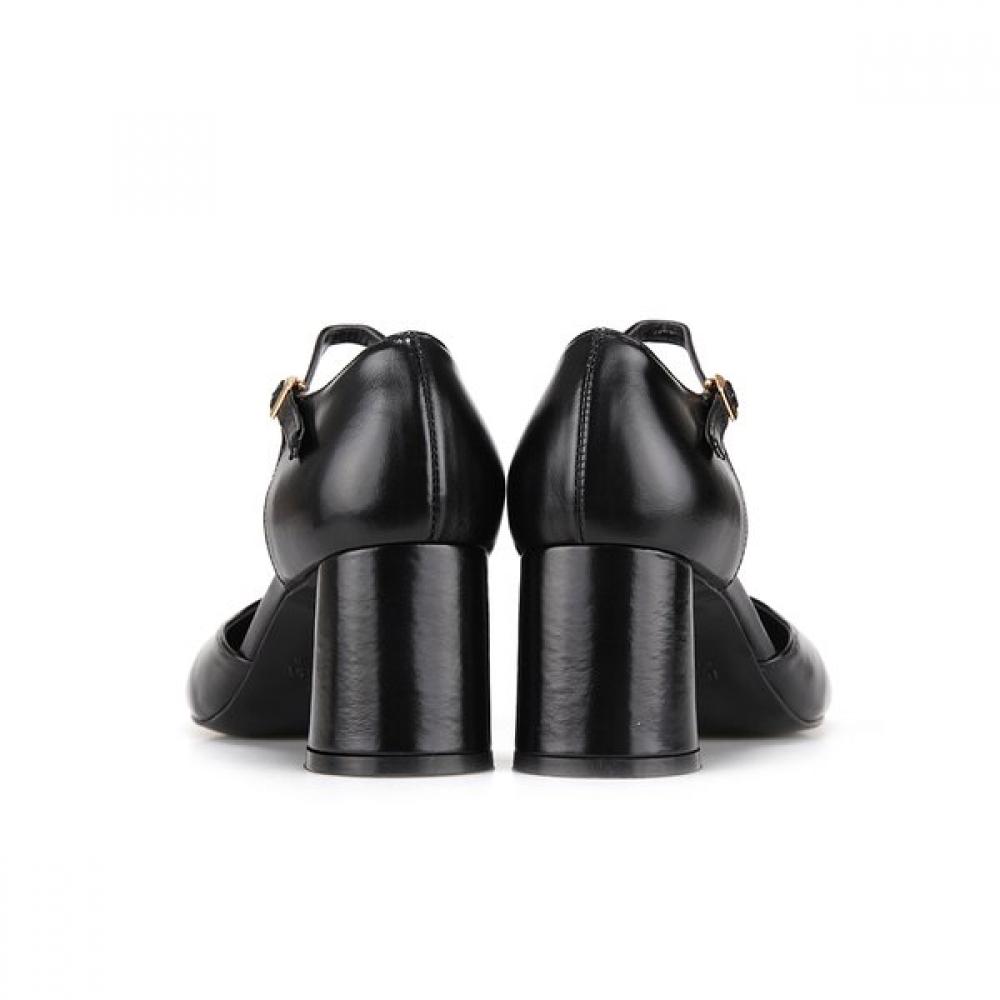 Barbara Leather 6cm Strap Pumps Bbi207bk