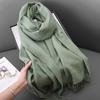 Winter women's red imitation cashmere scarf high sense 2025 will scarf soft temperament versatile warm shawl men