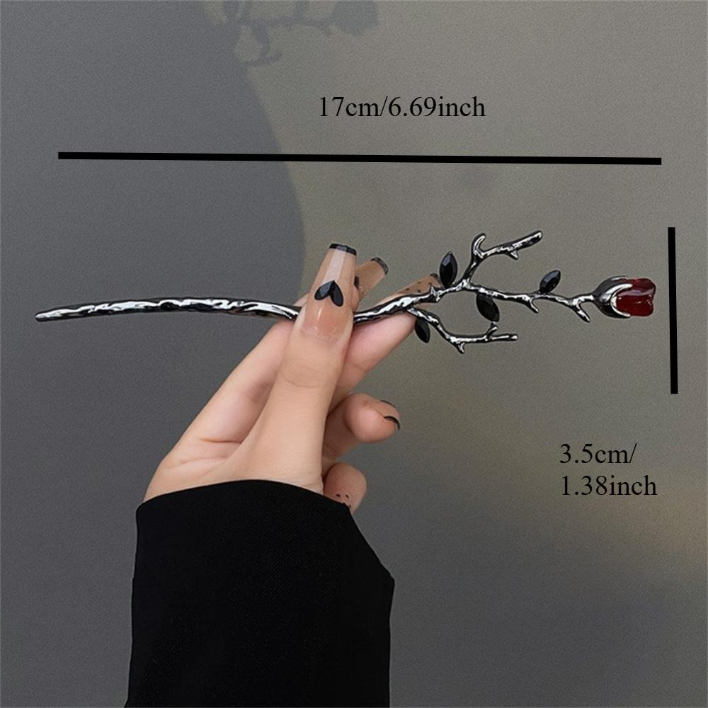 Gül Saç Çubukları Punk Saç Tokası Çin Tarzı Kadın Saç Çatalı Çubuklar Saç Modeli Araçları Kızlar Takı Aksesuarları