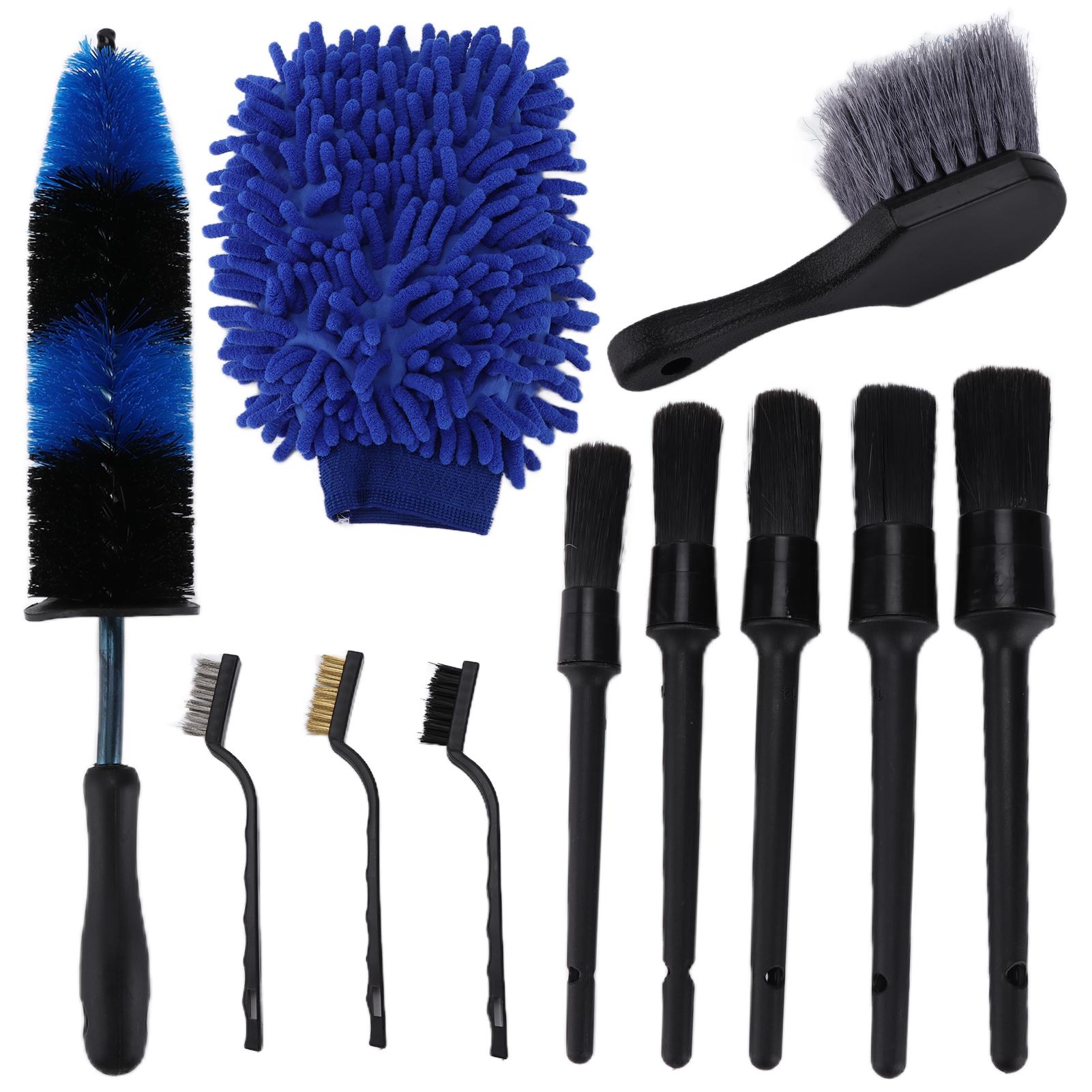

11pcs set Car Cleaning Brush Set Universal for Truck Bicycle Wheel Engine Compartment Exhaust Pipe