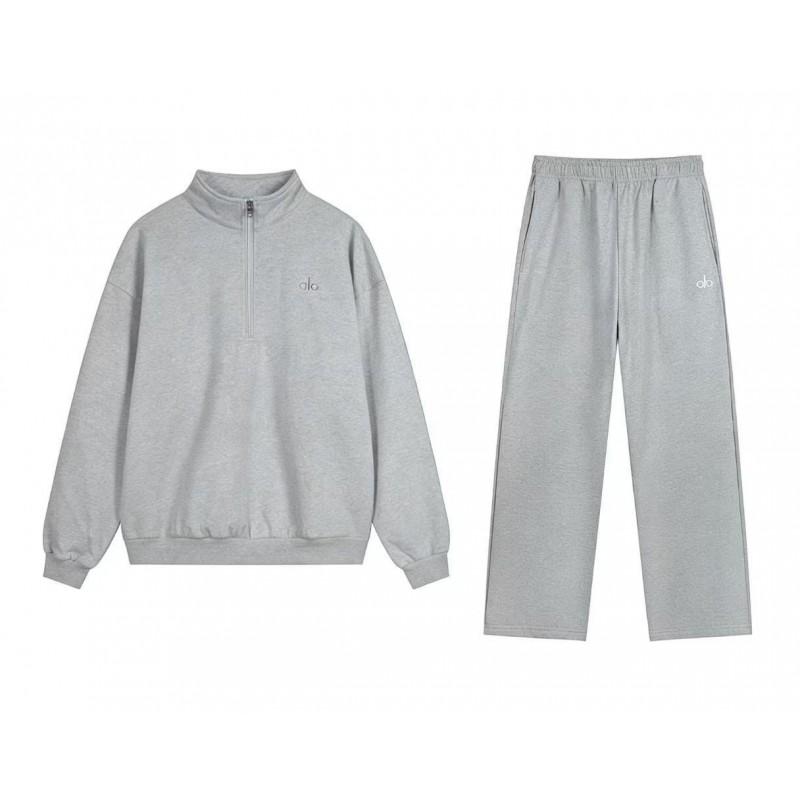 Unisex Winter Hooded Sweatshirt Set Casual Sportswear Oversized Pullover Tracksuit Korean Style