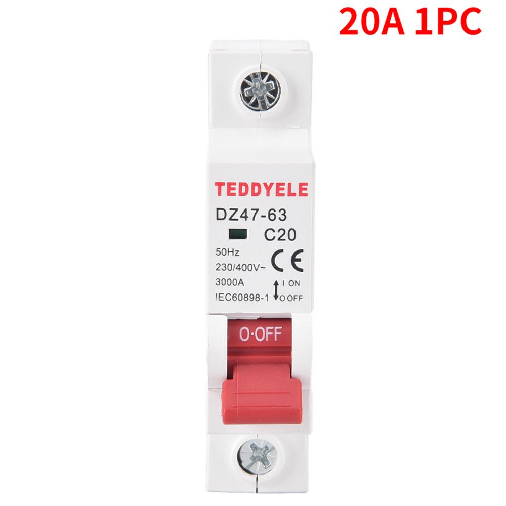 Jistič, 1P, volitelný 10A-63A, AC 230V~400V, vhodný pro domovní rozvodnice