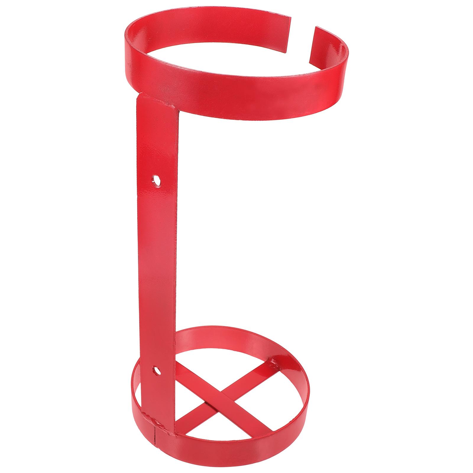 

Огнетушитель для морского транспортного средства, фиксированный кронштейн, железное кольцо для подвешивания, 5-6 кг, двойное настенное крепление для хранения лодки 36x16.5cm красный