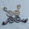Zircon-Inlaid Zodiac Snake Crystal Beads: Color-Preserving DIY Jewelry Accessories, Handmade Spacer Beads & Pendants.