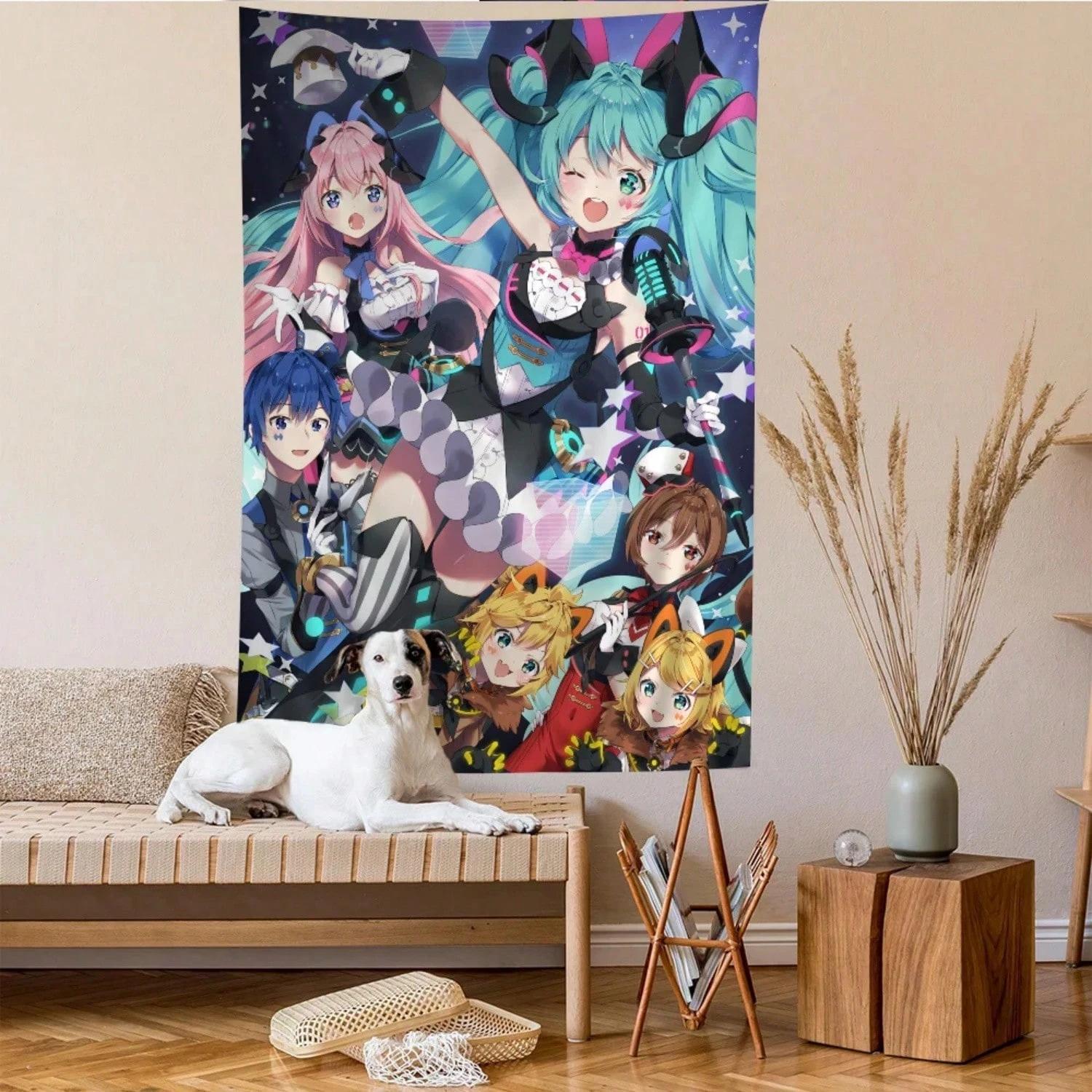 

Anime Hatsune Miku DIY Wall Tapestry Perfect for living rooms dorms or bedrooms a musthave decor for Miku fans 74x94cm(29x37in)