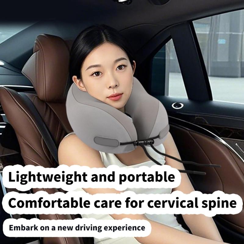 Ergonomic U Shape Travel Pillow Memory Foam Neck Support For Vehicle Plane Long Journeys And Office Use Train Relaxation