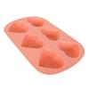 6 Holes Heart Shaped Silicone Mold For Chocolate Cake Jelly Pudding Handmade Soap Mould Candy Making