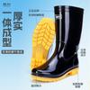 Shanghai veteran Huili men's rain shoes high school tube labor insurance rubber shoes non-slip rain boots outdoor garden sanitation waterproof shoes