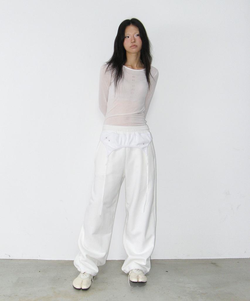 Sailpeulei Layered Sweatpants / Ivory