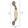 Door handle ceramic bronze kitchen cabinet cabinet wardrobe hole distance 96 mm P4 26-27s