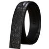 Men's Headless Crocodile Pattern Automatic Buckle Casual Belt with Fishbone Design
