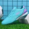 Youth Adult Soccer Cleats TF Turf Shoes Grass Artificial Field Training Competition Low Cut Synthetic Leather