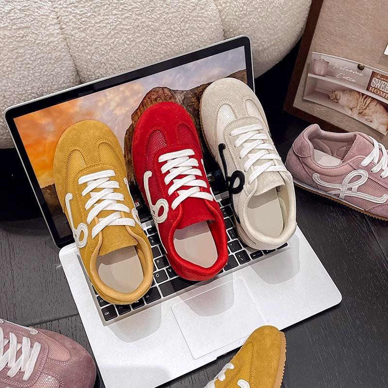 Mesh Breathable German Training Shoes Women's 2025 New Spring and Summer Thin Little White Shoes Sports and Leisure Women's Shoes Forrest Gump Shoes