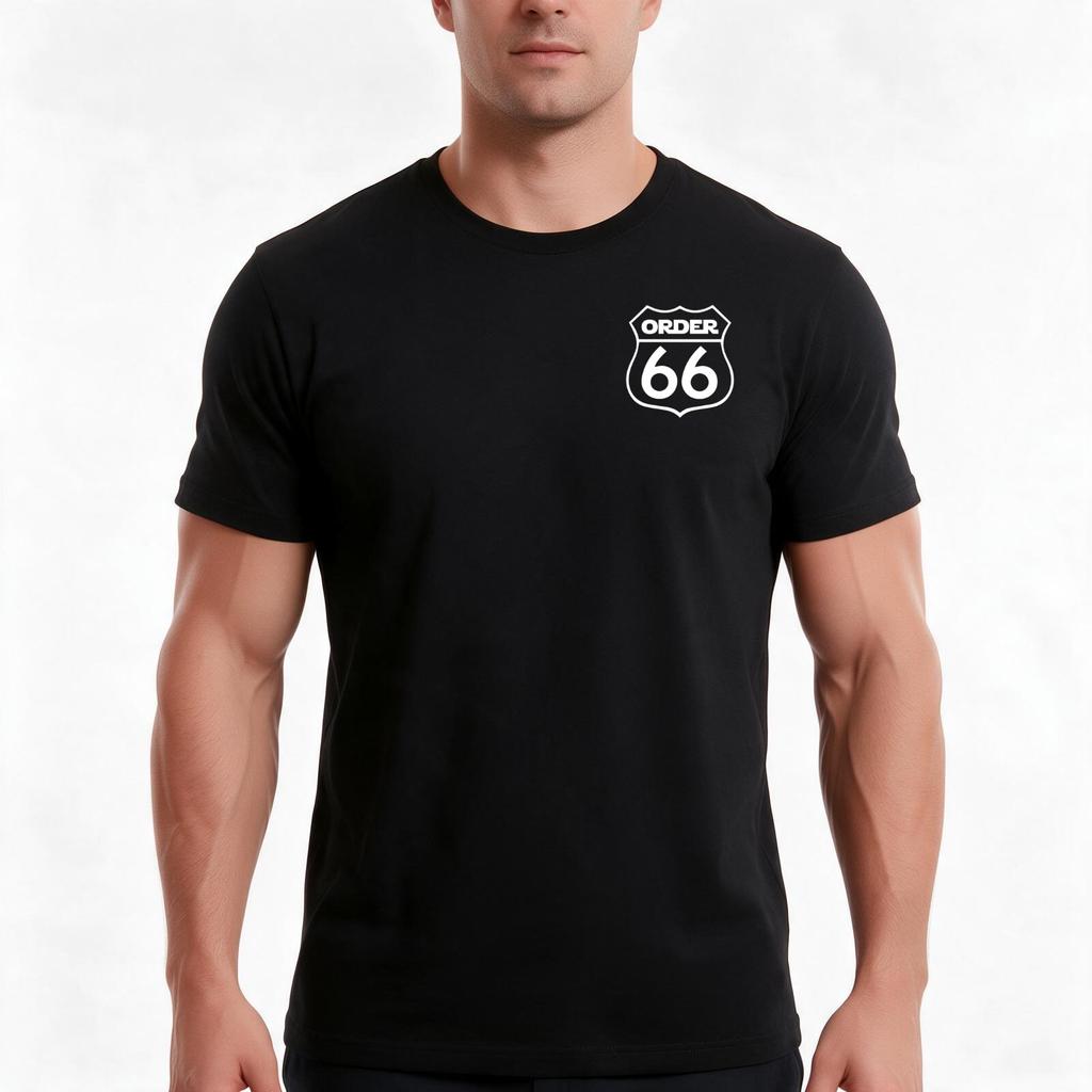 Order 66 Tshirt Summer Casual Cotton Tee Oversized Streetwear Tops Vintage Graphic Print Loose Fit Short Sleeve