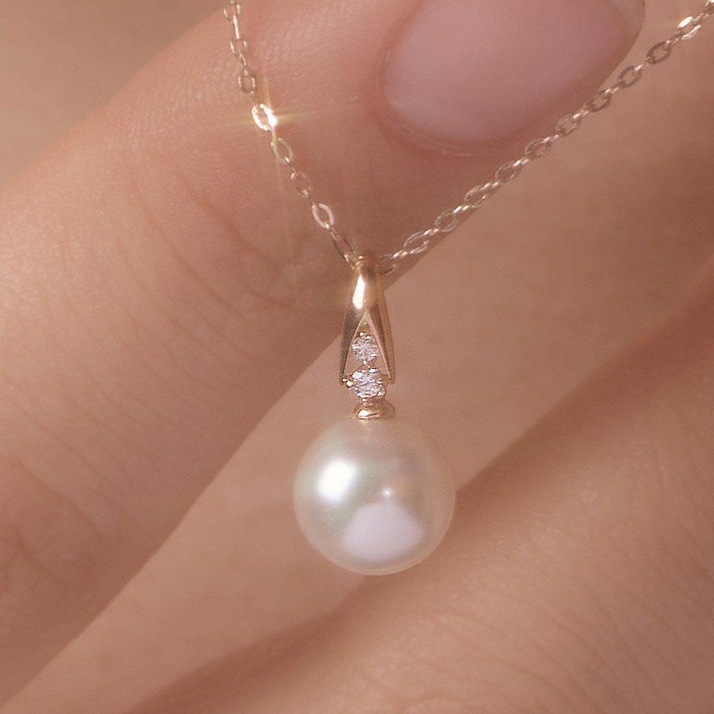 14K Noir Swallow Pearl Pendant W