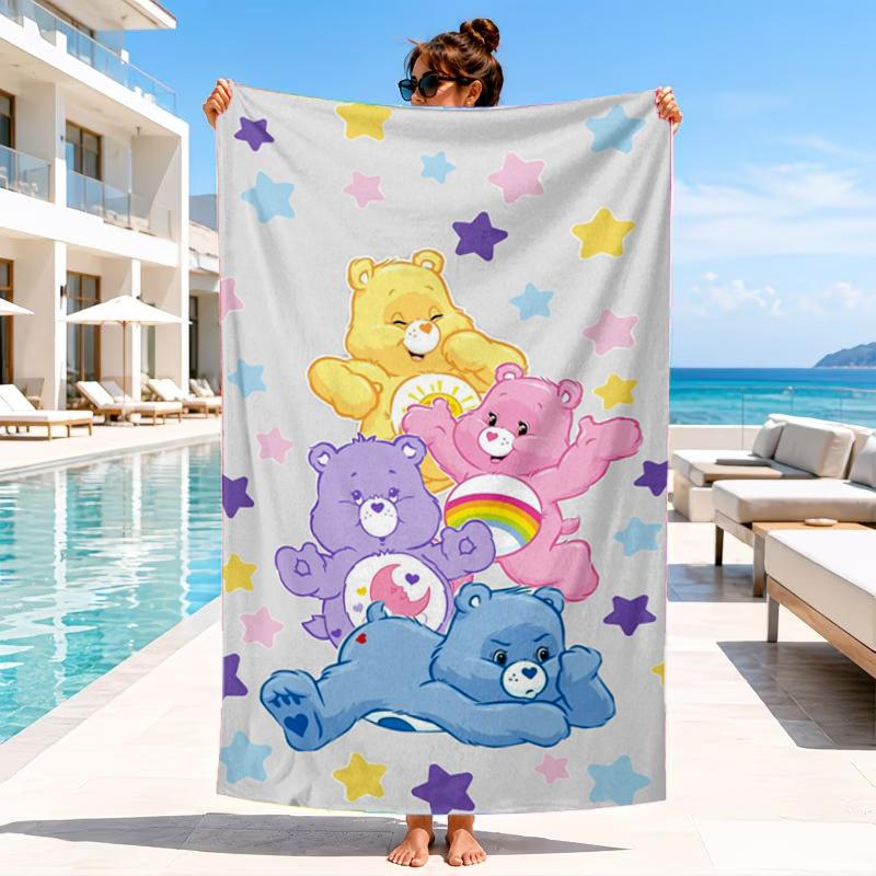 Rainbow Bears Beach Towel, Microfiber Beach Towel, Perfect For Pool, Beach, Travel, Home Decor Beach Party Fan gifts