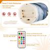 Blue and Gray Gold Marble Flickering Flameless Candles LED Battery Operated with Remote Timer Pillar Candles for Home Birthday Wedding Christmas