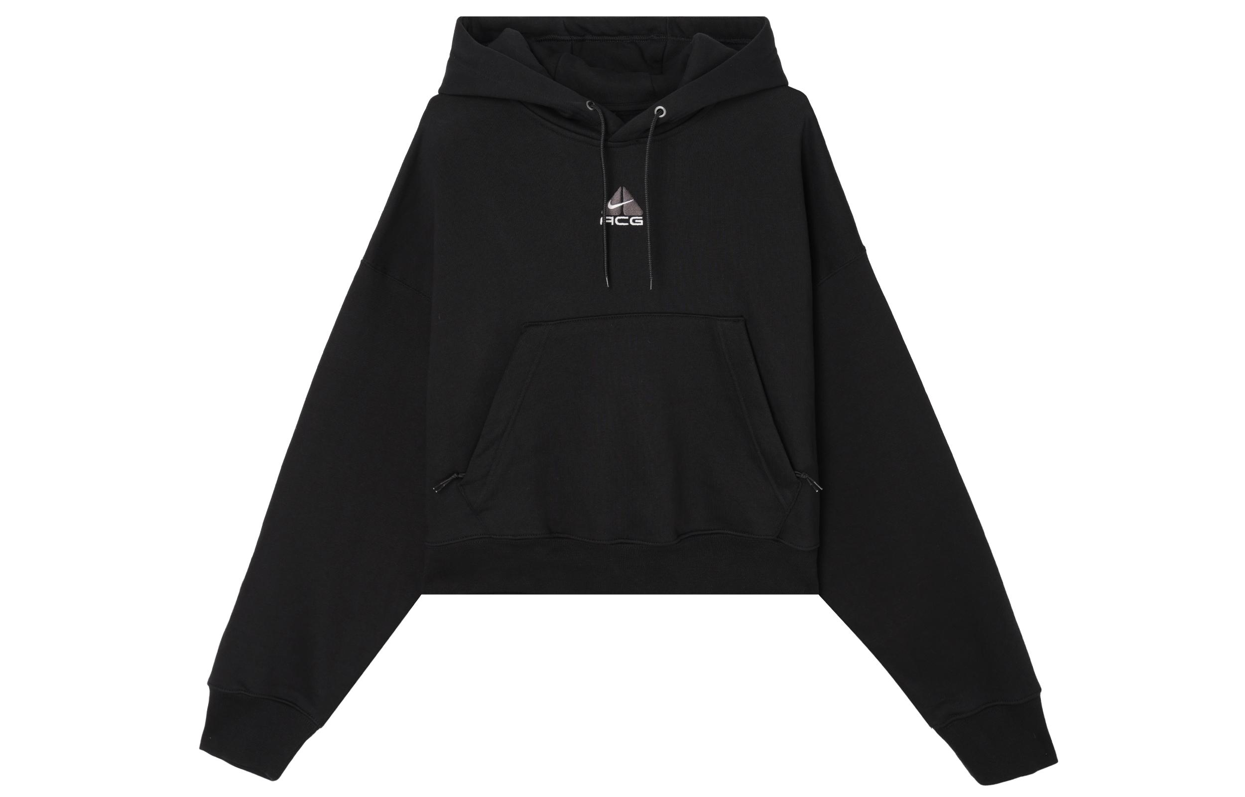 Nike ACG Women ss Therma-FIT Fleece Hoodie Black DQ5808-045 L