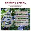 Birds Repellent Strip Scare Device Reflective Hanging Spiral Birds Deterrent for Courtyard Balcony (5pcs)
