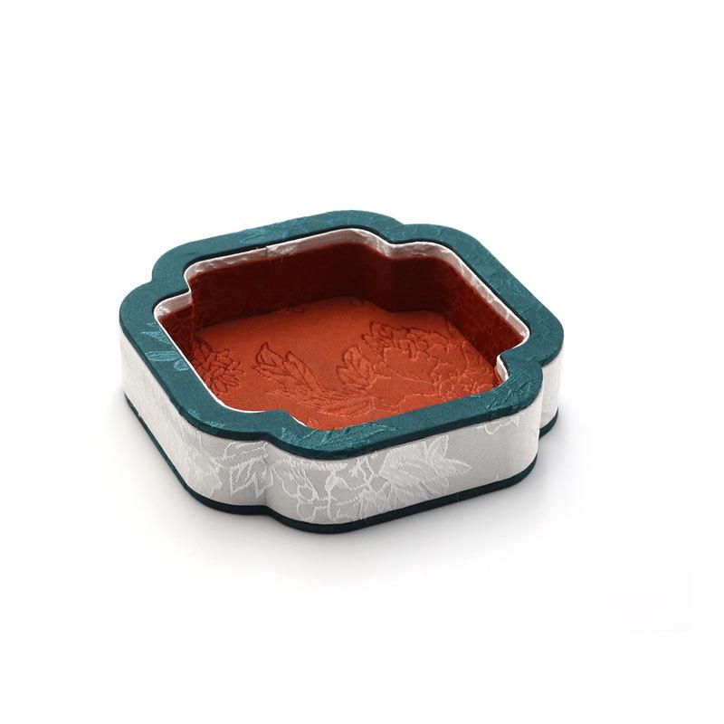 Palace Style Jewelry Display Tray with Agate or Jade Beads for Accessory Storage and Antique Viewing