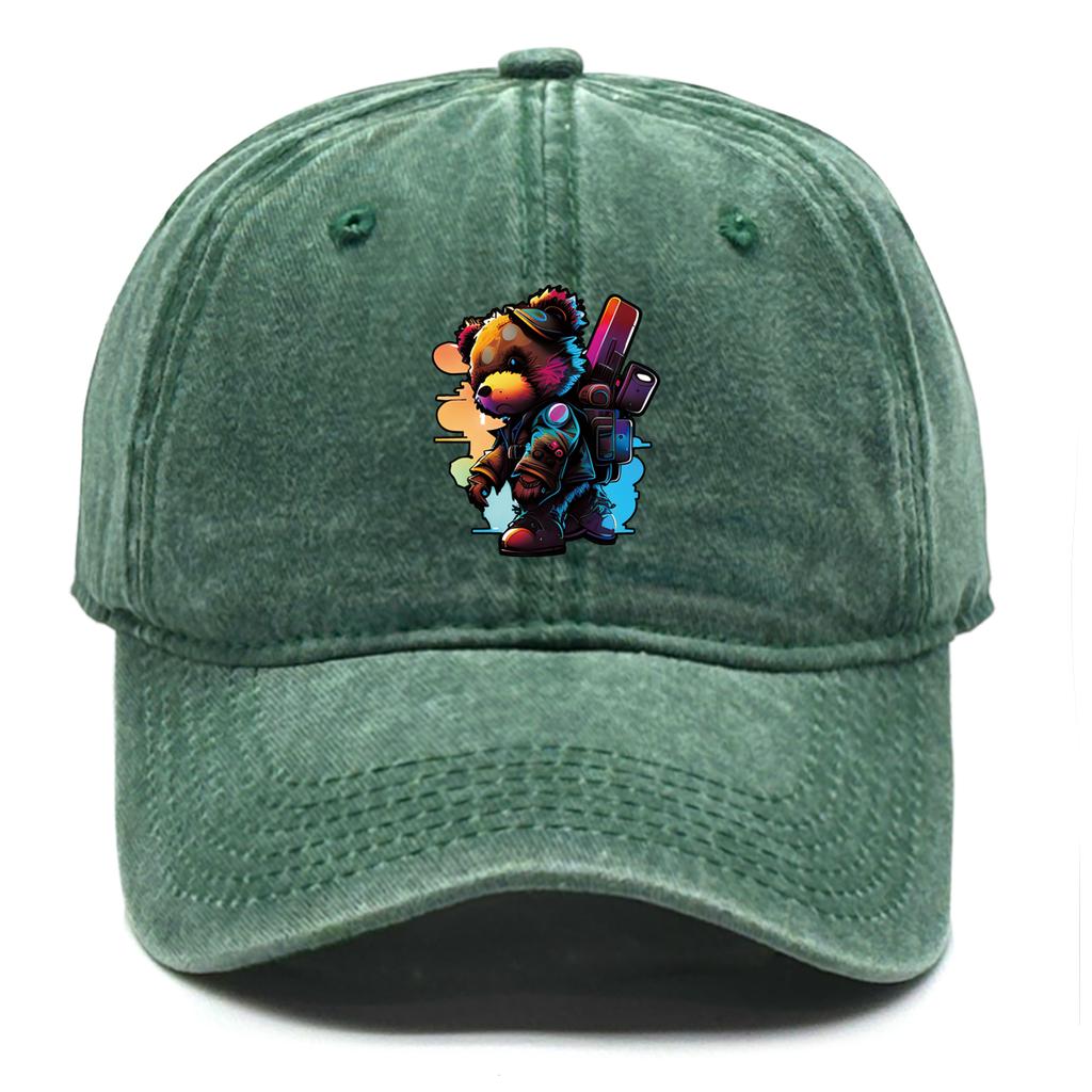 Cool Street Bears Snapback Baseball Cap Unisex Caps For Man Non-Stretch Fabric Stylish Adjustable Caps Perfect For Travelling