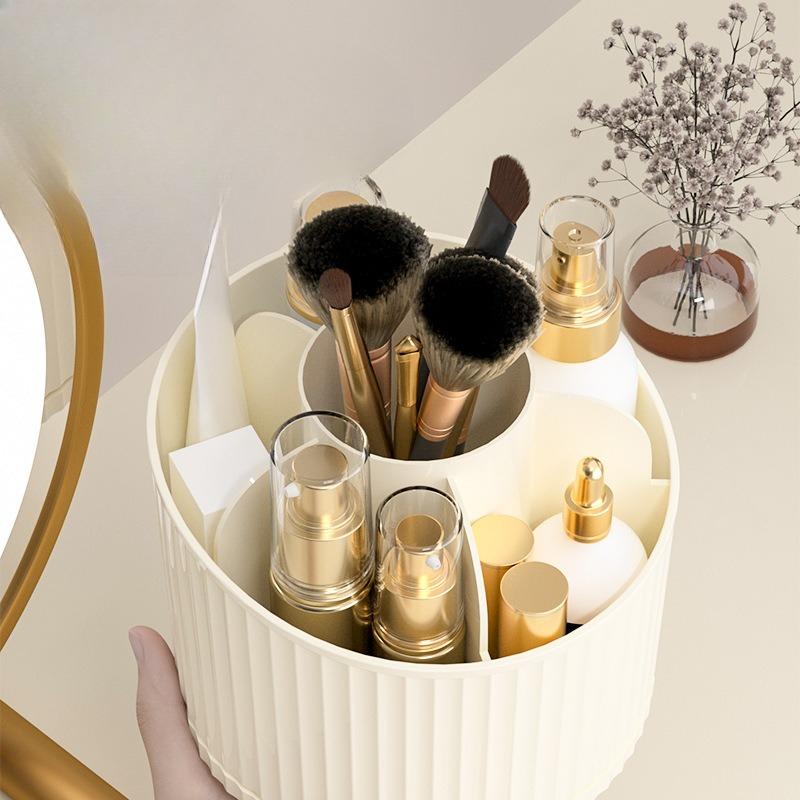 Desktop Rotating Pen Holder, Cosmetics Storage Box, Lipstick, Eye Shadow, Eyebrow Pen Holder, Dressing Table, Makeup Brush Bucket, Storage Rack