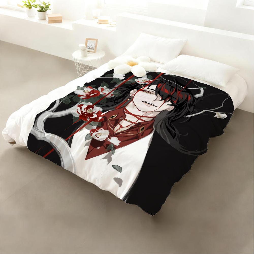 Character Vox Akuma Throw Flannel Throw Blanket: Soft Kid-Friendly Warm Anti-Static All Season Washable Couch Bed Home