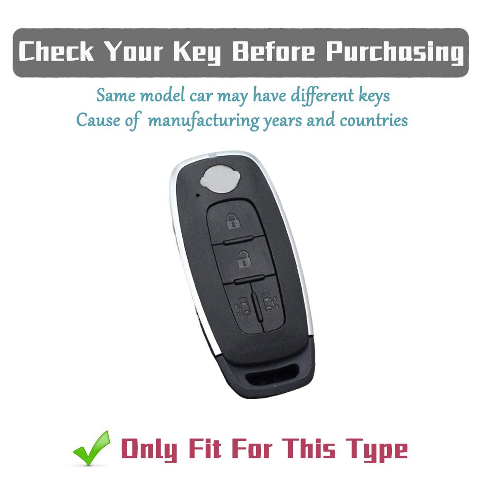 TPU Key Cover for Nissan Rogue X-Trail T33 Qashqai J12 Kicks Ariya Altima Juke Bluebird Sylphy 4 Buttons Anti-Scratch Key Holder