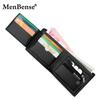 Schoolbag fashionable and simple TPU craft men's short wallet, multi-card three-fold bag, hinge change bag, dollar bag wholesale
