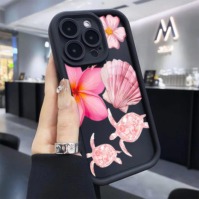 Luxury Marine Organism Phone Case For iPhone 17 Pro Max 16 15 14 13 12 11 Pro Max XS 7 8 Plus Silicone Shockproof TPU Soft Cover