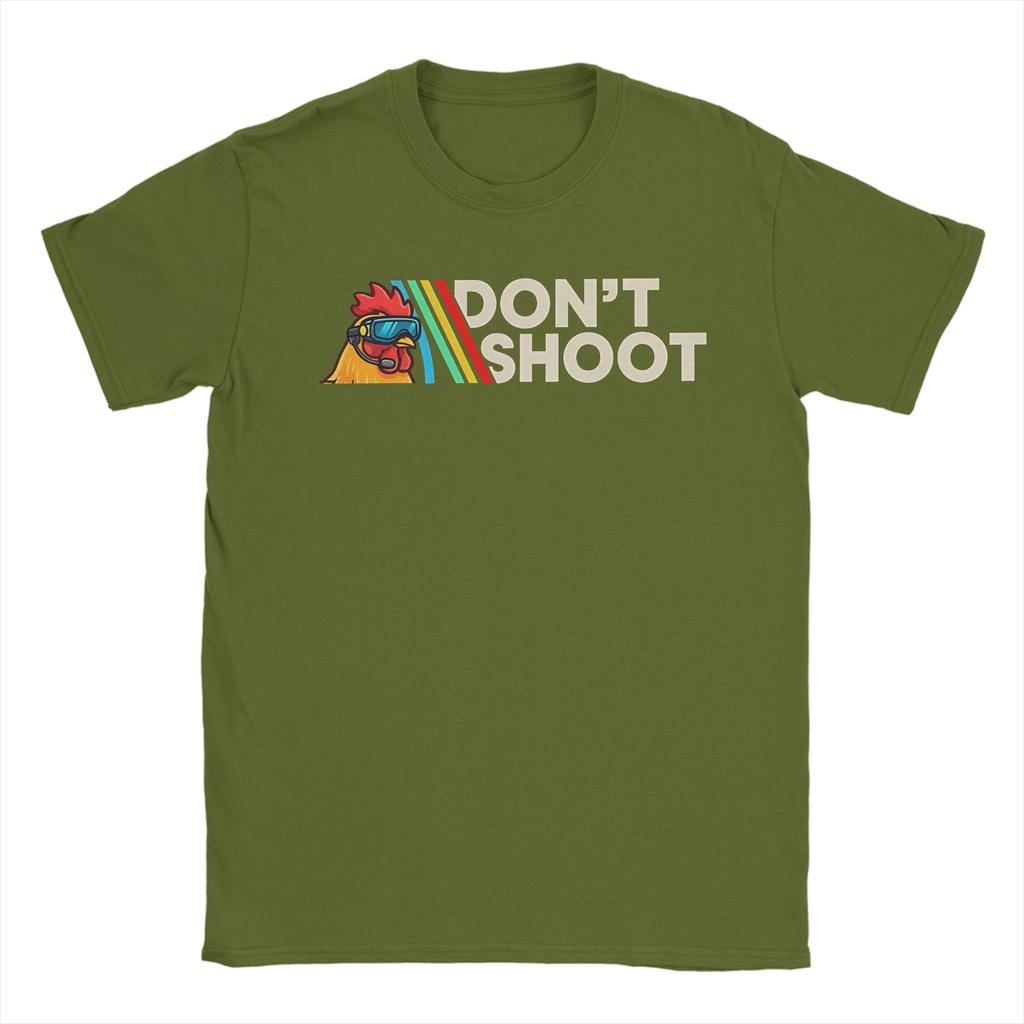 Don Shoot Game Arc Raiders Hühnchen Meme T-Shirts Unisex 100% Baumwolle Neuheit T-Shirt Rundhals T-Shirts Kurzarm Kleidung Sommer