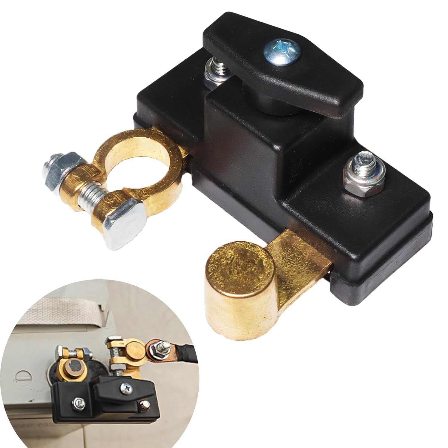 Изолятор отключения аккумулятора автомобиля Выключатель 12В 24В Универсальная клемма аккумулятора Защита от утечки Выключатель питания Автозапчасти