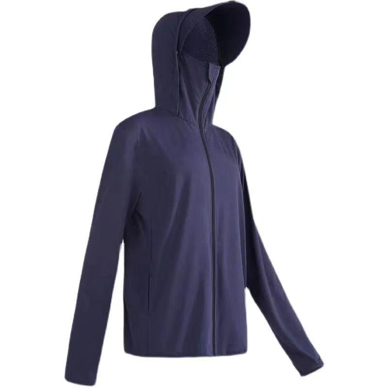 "Unisex UV Protection Detachable Brim Ice Silk Jacket"