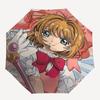 1pc Cardcaptor Sakura Outdoor Umbrella - Automatic Opening/Closing, Portable 3-Fold Design with 8-Bone Iron Frame - Perfect Gift for Fans, Travelers,