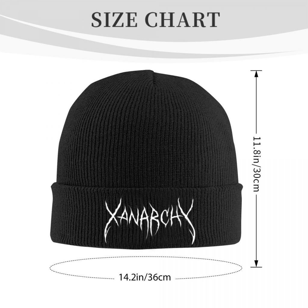 Gothic Street Punk Lil Xan Rapper Custom Warm Knitted Caps Women Male Sport Winter Beanies Hats