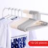 Multifunktionale rutschfeste Kleiderbügel aus Kunststoff, 20er-Pack für Damenbekleidung zum Trocknen und Aufbewahren