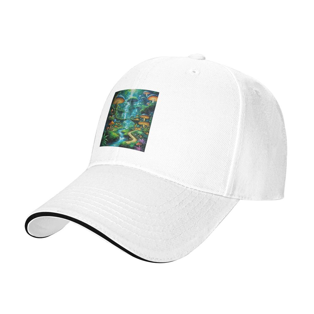Mushrooms Forest Art Cap Casual Baseball Caps Adjustable Hat Hip Hop Summer Unisex Baseball Hats Customizable