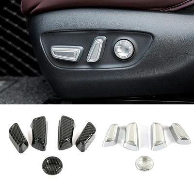 For Toyota Rav 4 Rav4 -2025 Carbon Fiber Color Seat Adjustment Button Panel Trim ABS Matte Silver Interior Accessory