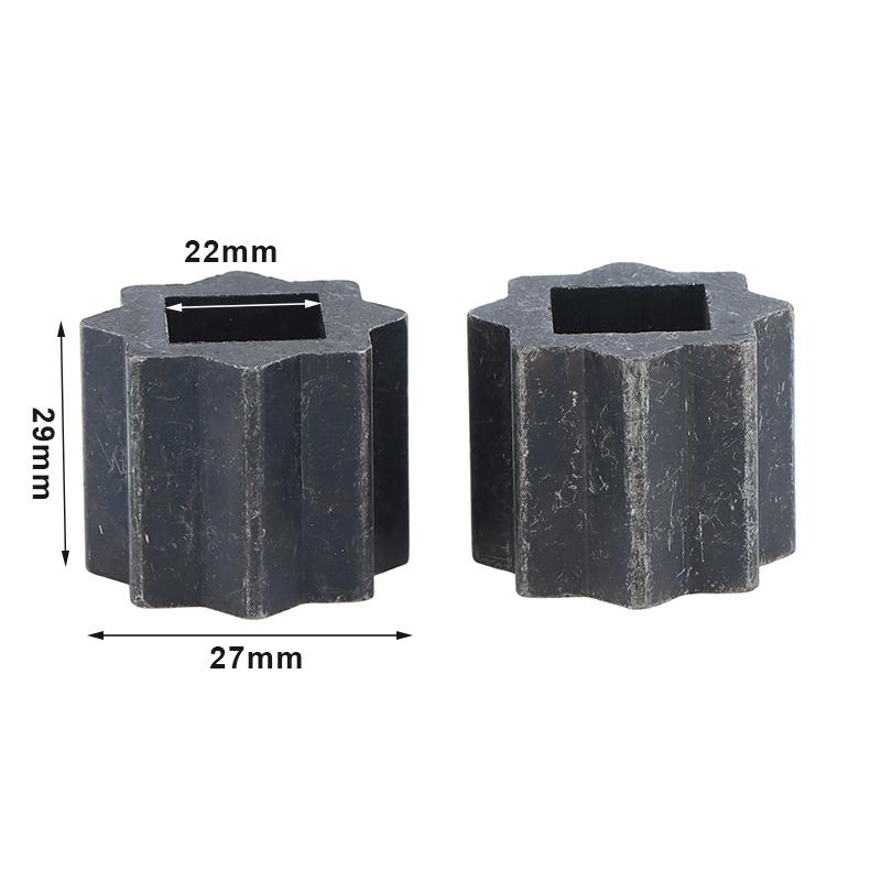 2Pcs Pneumatic Head Adapter Sleeve Actuator Connecting Sleeve Inner Square Outer Octagonal Sleeve Ball Valve Reducer Sleeves