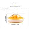 Manual Citrus Juicer Small Portable Hand Squeezer with Built-in Measuring Cup for Dorm Office Home Orange Juicing