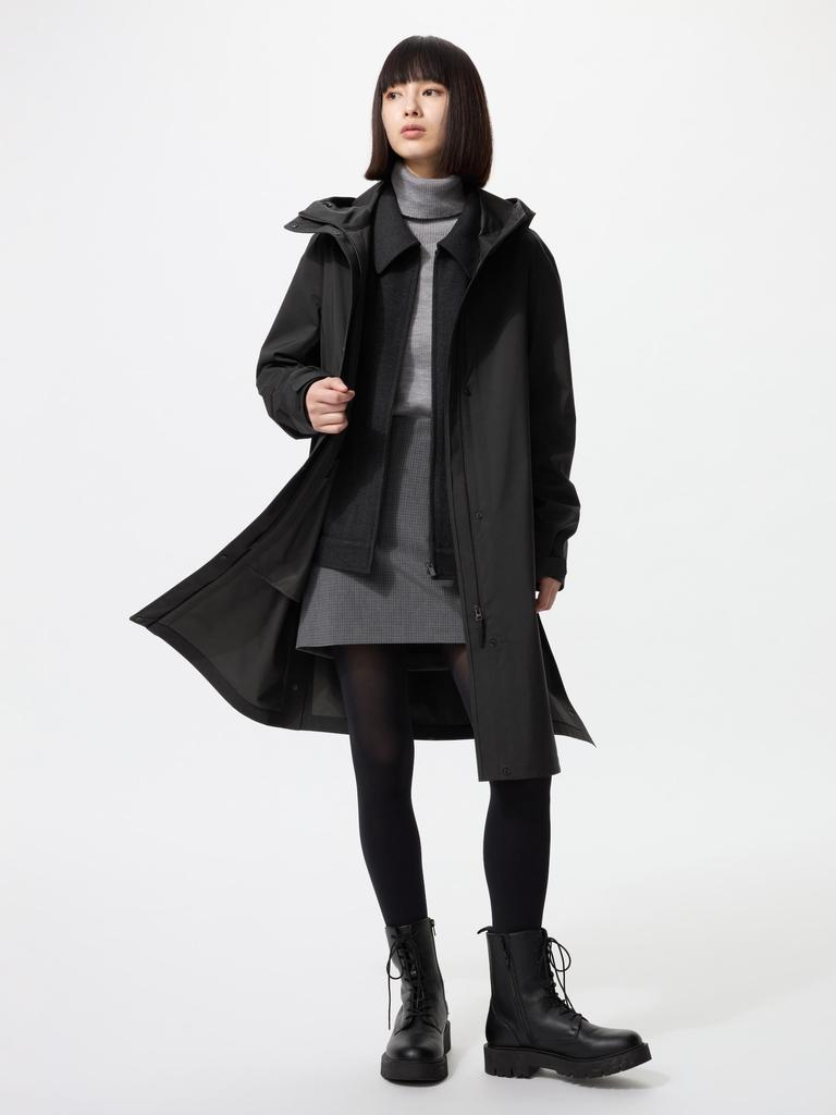 Uniqlo Blocktech Coat Relax Fit Model