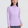 Women's Long-Sleeve Stand Collar Sports T-Shirt