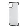 Capa de Celular de PC Rígido Galvanizado para Iphone 11 Meia Borda Transparente