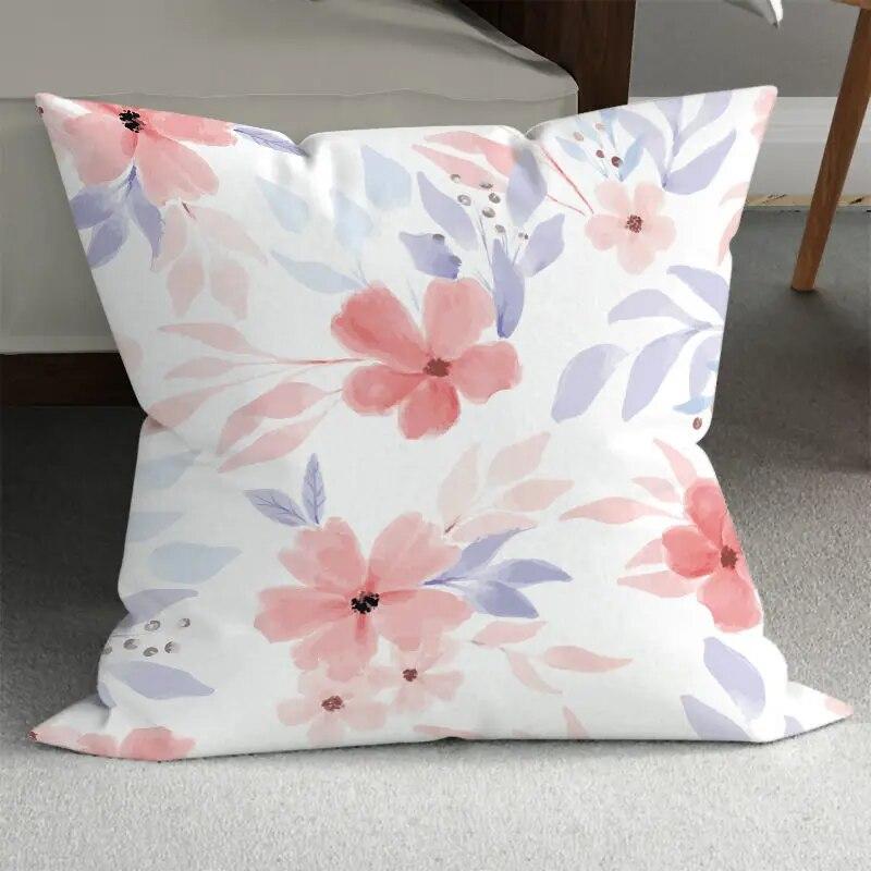 Spring Beautiful Pillowcase Abstract Floral  Living Room  Bed Sofa