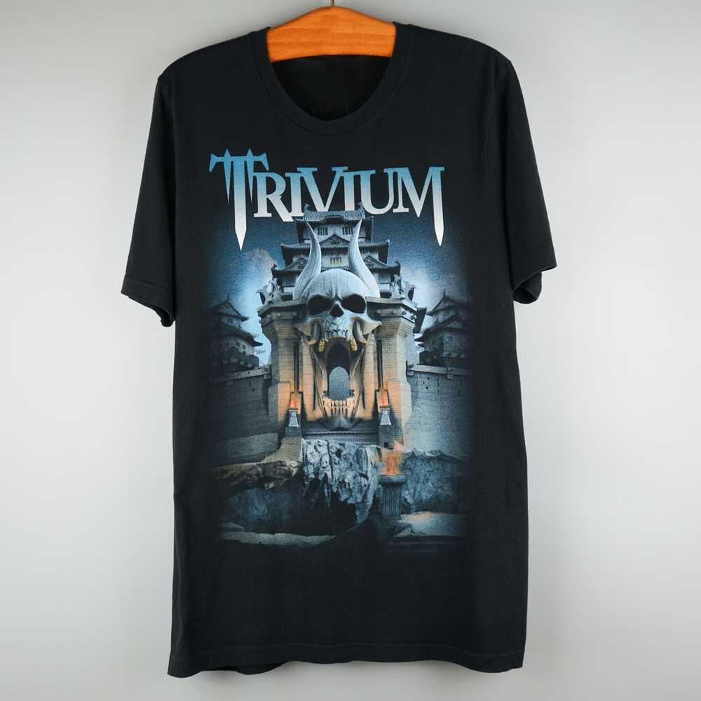 Vintage Trivium Band 2016 Trivium Tour Cotton Black Full Size Unisex Shirt DI146 Unisex T-Shirt S