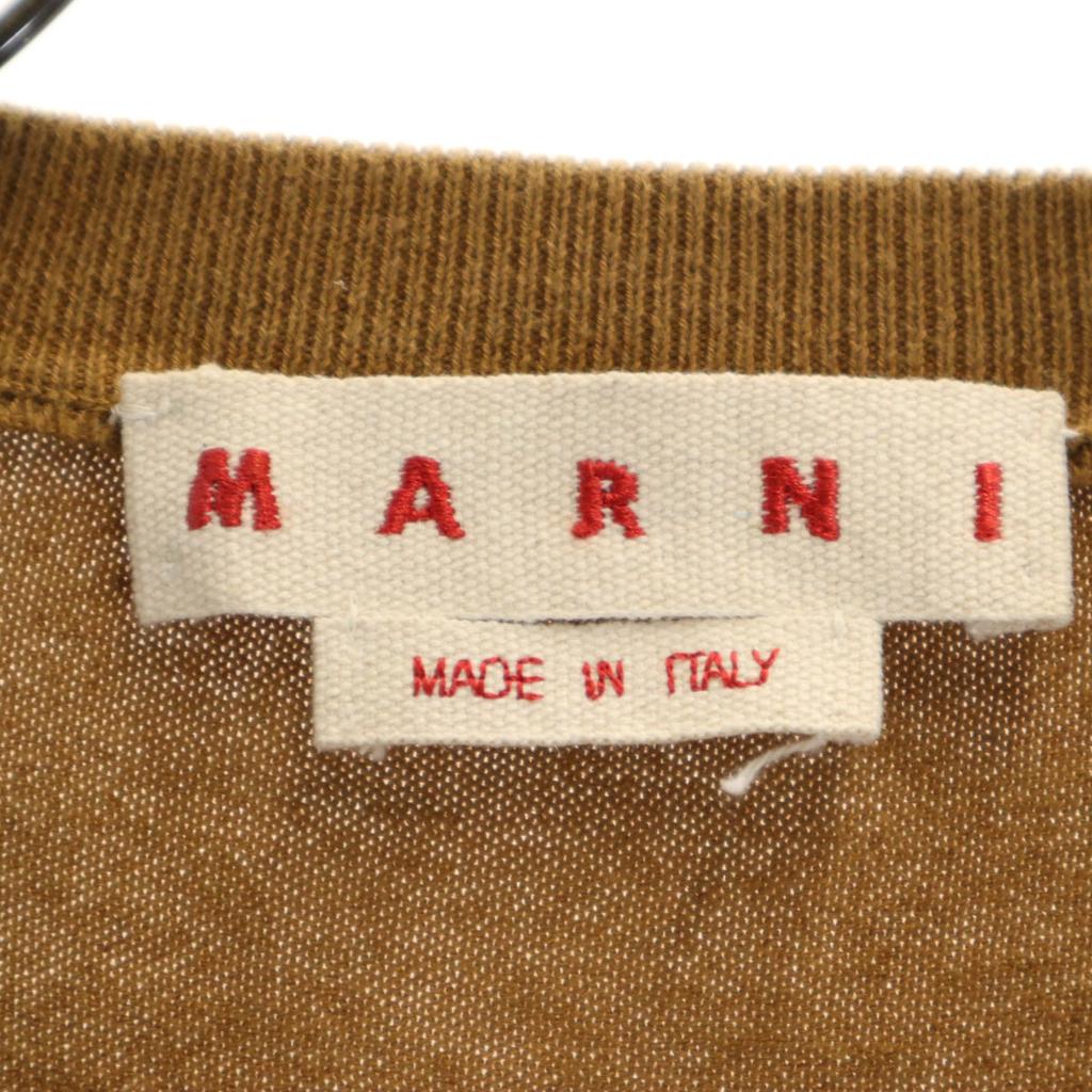 MARNI made in Italy Five-quarter sleeve knit 38 Brown Women Used