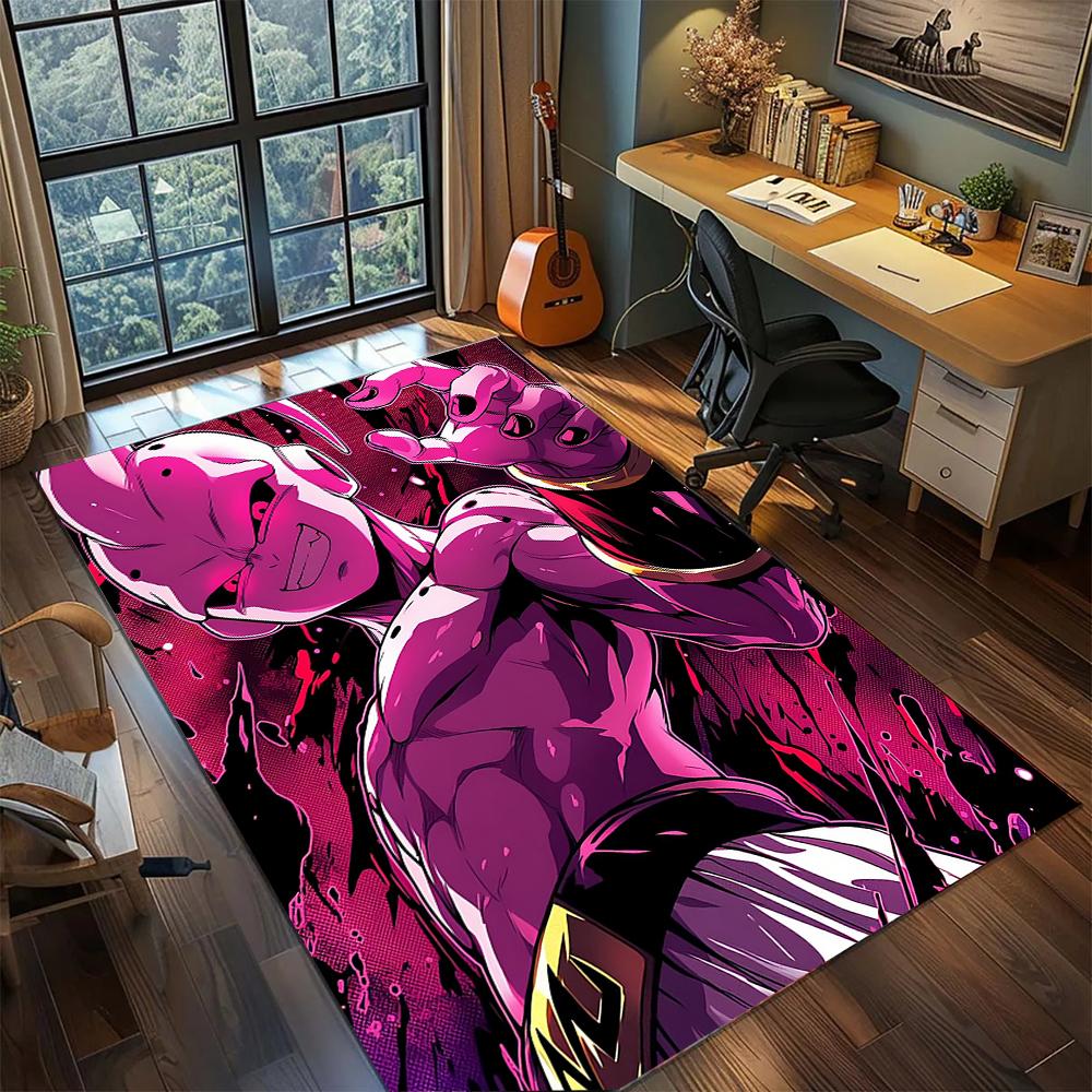 Cool Kid Buu Chaos Aesthetic Rug Carpet Large Area Rug Non Slip Washable Floor Mat Gamer Room Bedroom Home Decor