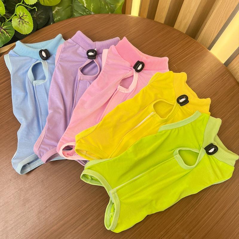 Suministros para Mascotas Ropa para Gatos Ropa Postoperatoria de Esterilización para Gatos Anti-lamido y Mordeduras Suave Superelástica Británica