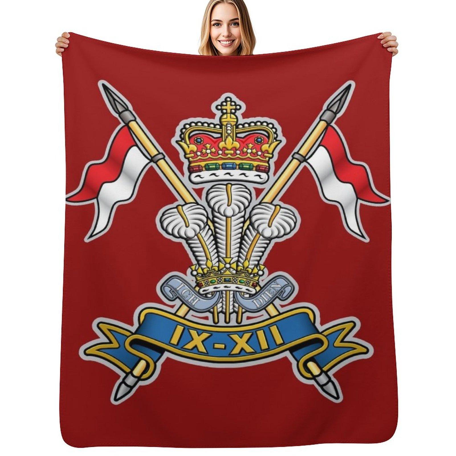 

9TH12TH ROYAL LANCERS PRINCE OF WALESS Throw Blanket Multi Purpose Soft Warm Blanket for Home Travel 102x76cm(40x30in)
