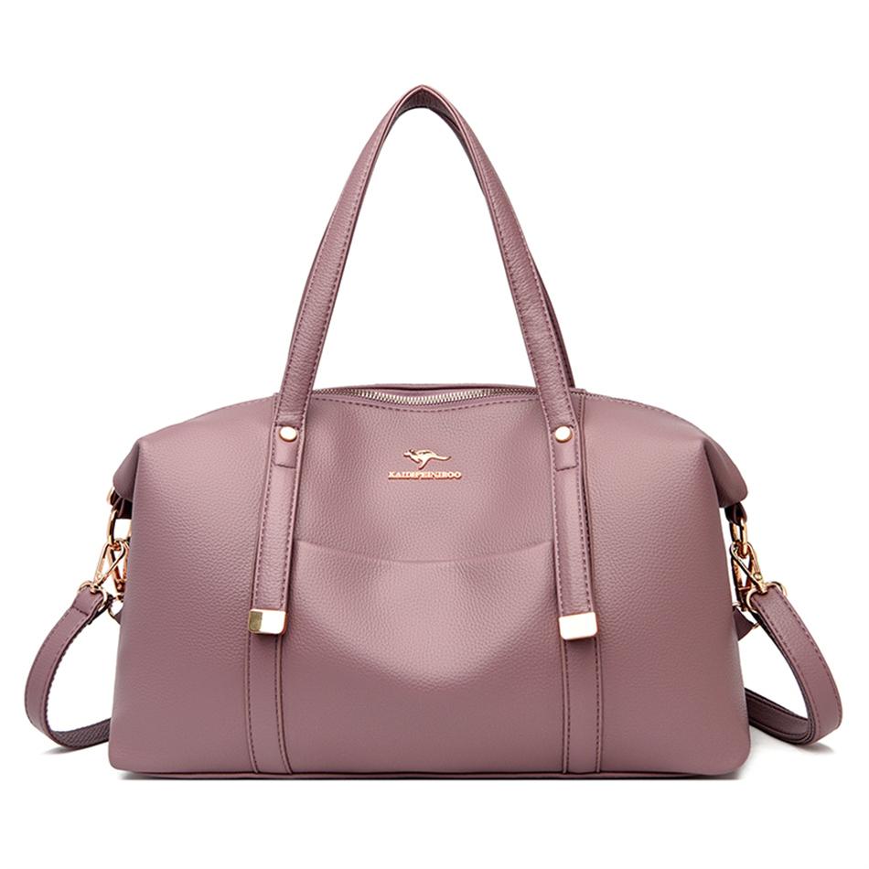 Genuine Brand Luxury Casual Tote Bag Soft PU Leather Large Capacity Handbag Women s Boston Bag 2026 Shoulder Crossbody Bag